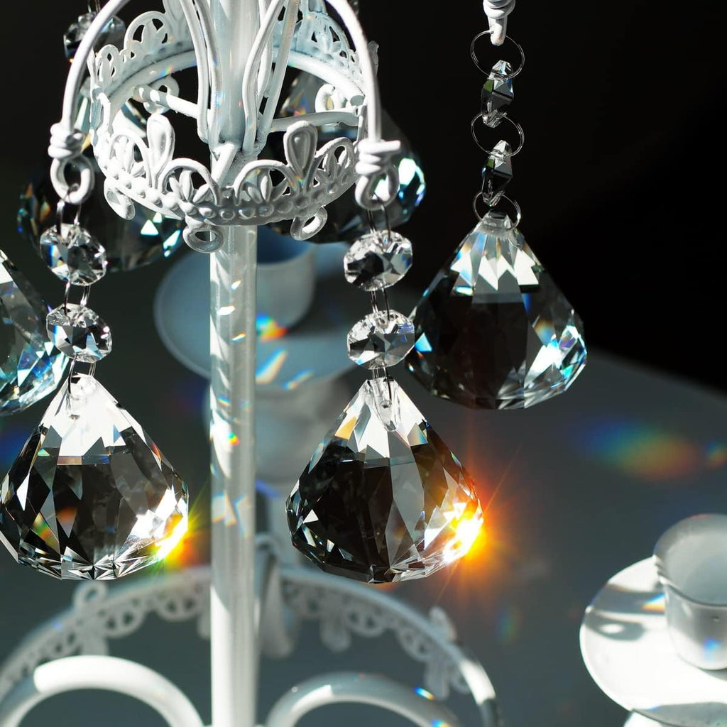 10pcs Crystal Ball Prisms Chandelier Parts 40mm Pendant Clear - Hanging Glass Crystals Suncatcher for Window
