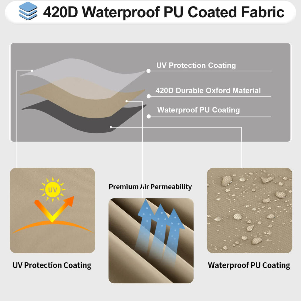 Waterproof Outdoor Patio Sectional Cover