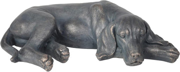 Garden Statue Outdoor Decorations Dog-Figurine - Sleeping Dog Sculptures Resin Sculpture Lawn Yard Porch Ornament