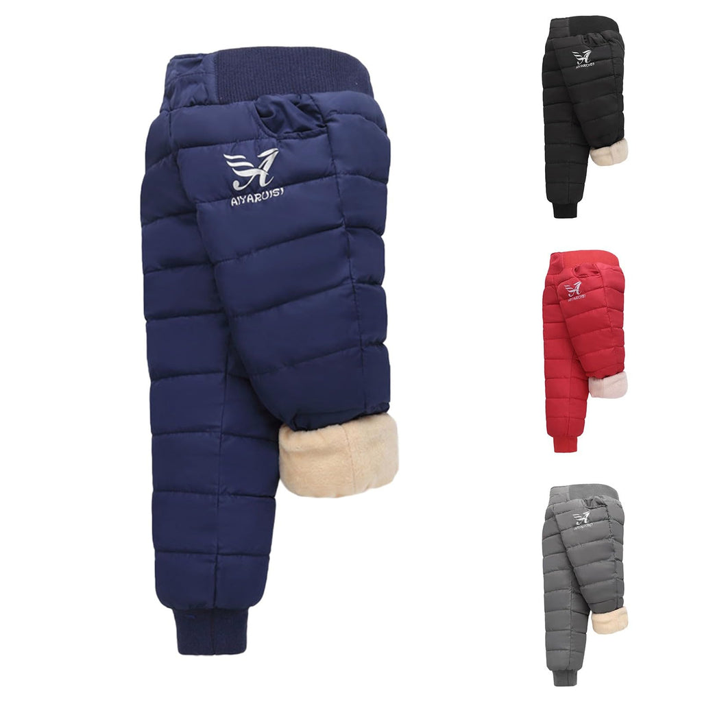 Waterproof Rain & Fleece Lined Windproof Ski Pants Toddler Boys Girls Winter