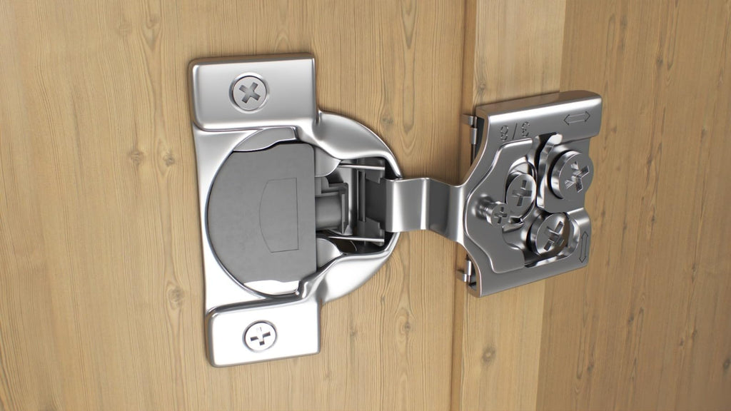 2-Pack 3/8" Overlay 105° Soft Close Face Frame Cabinet Hinges