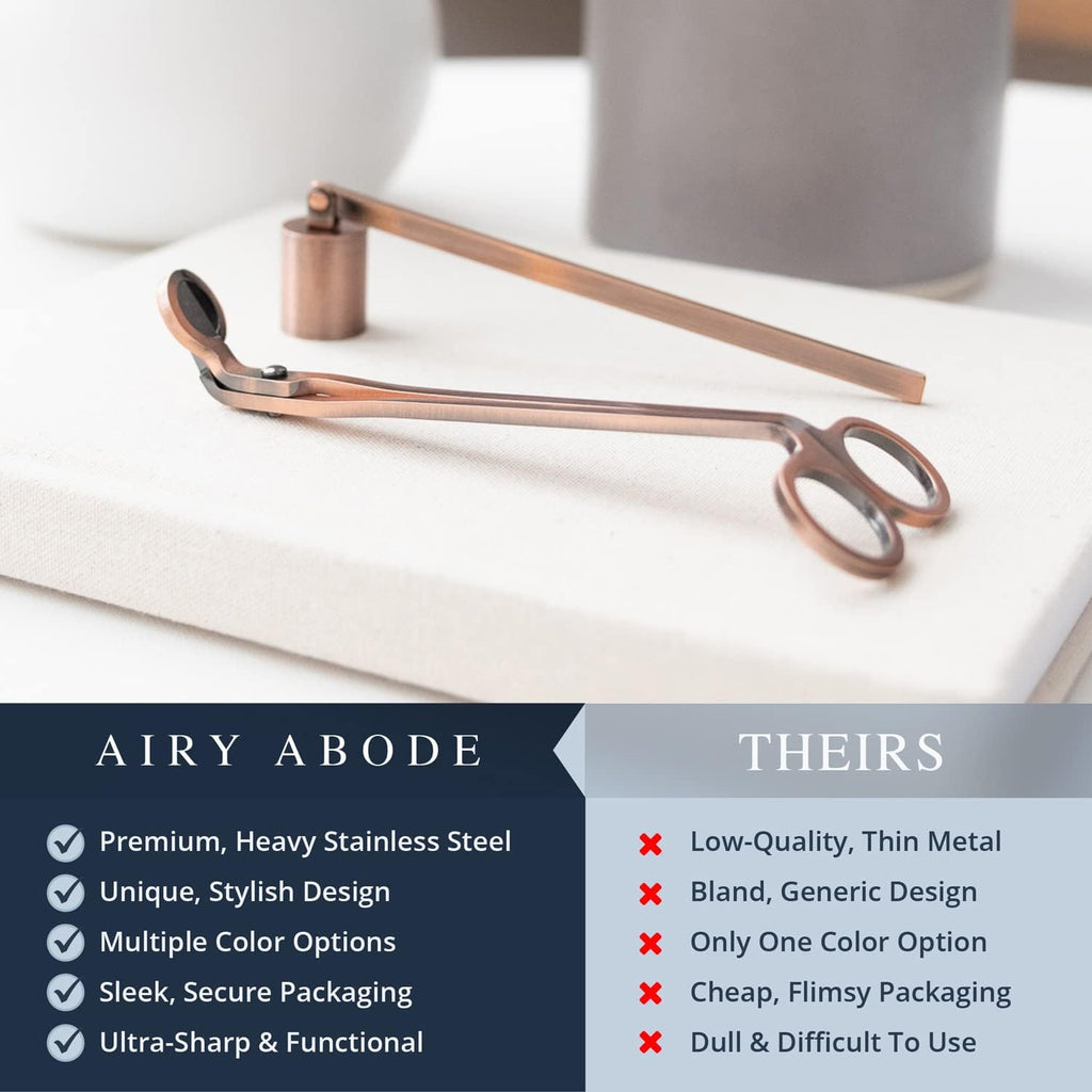 Candle Wick Trimmer and Candle Snuffer Accessory Set - Pick Your Color