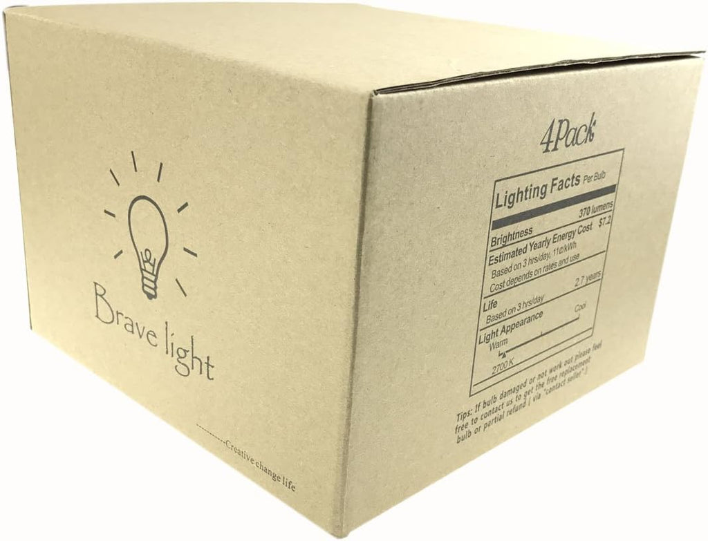 Vintage Edison Bulb,Large Round Edison Antique Light Bulbs-G30/G95 120V - Dimmable Thread Filament Style Nostalgic
