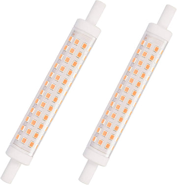 R7S LED Bulb 10W 118mm Double Ended T3 J Type Bulb 2700K Warm White 90W Halogen Equivalent, 48LEDS 900LM, 360 Degrees