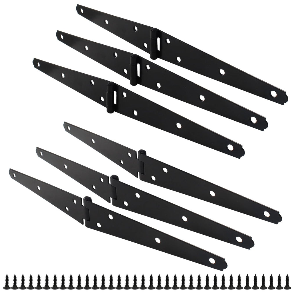 6 Pcs 6" Light Strap Hinge with Screws