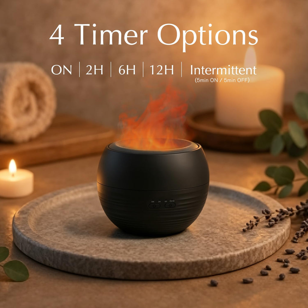 2 Pack Flame Essential Oil Diffuser, 260ml Fire Diffuser