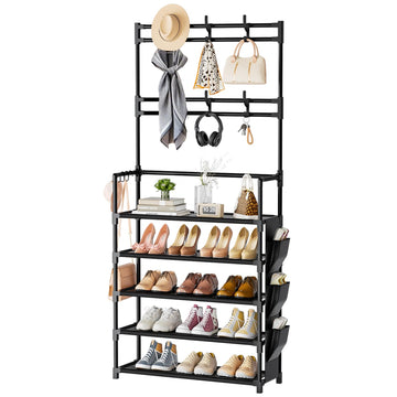 Shoe Rack 5 Tier Shoe Organizer Storage 15-20 Pairs for Closet Entrance