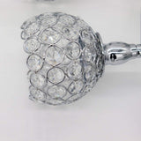 Crystal Candle Holders 3 Arms Silver Candelabras,Candle Holder, Crystal Table Centerpieces,Buffet Cabinet Candelabra
