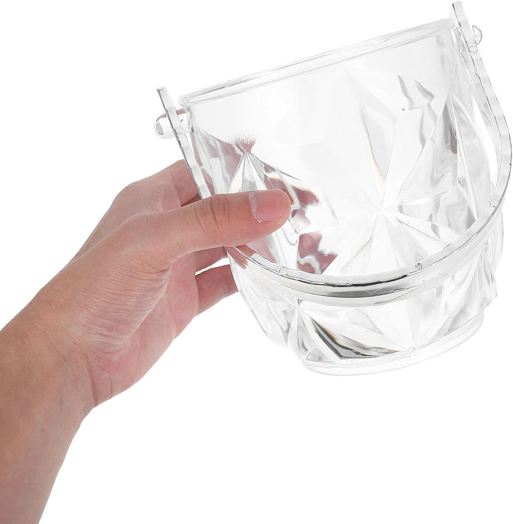 Portable Plastic Ice Bucket with Tongs Events