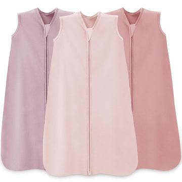 Sleep Sack, 100% Cotton Wearable Blanket, 0.5 Tog, 3 Pack