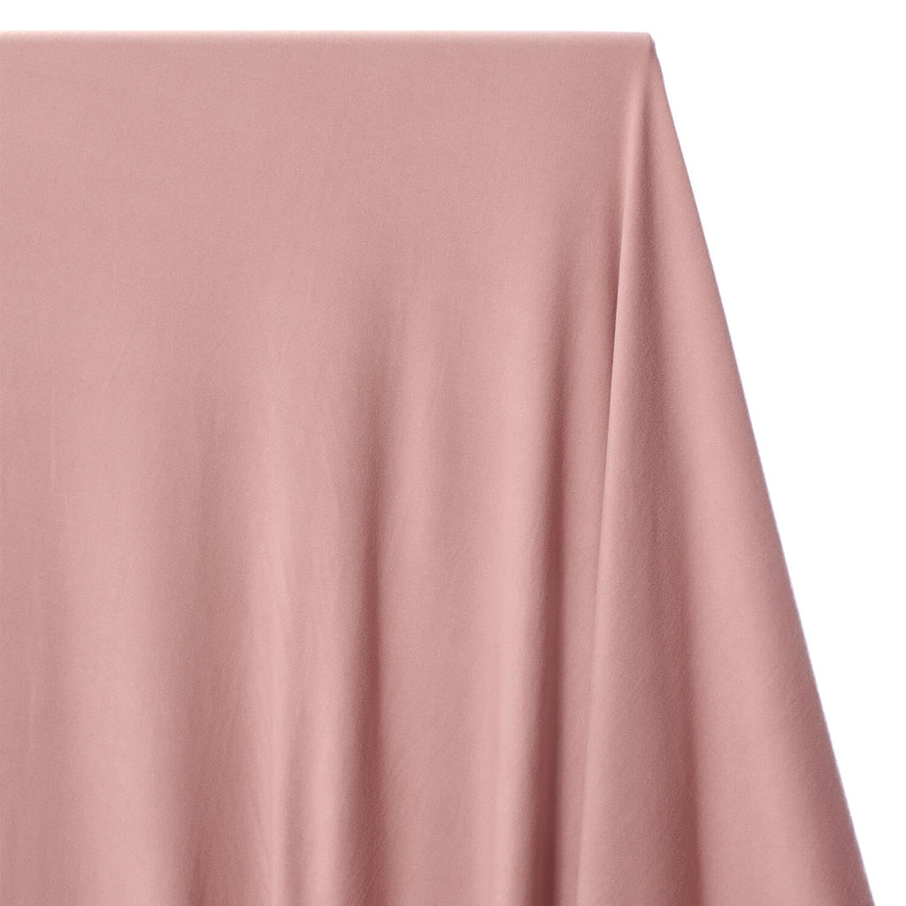 DTY Jersey Knit Double Brushed Stretch Polyester Spandex Blend By The Yard & Wholesale - Dusty Rose (10 Yards)
