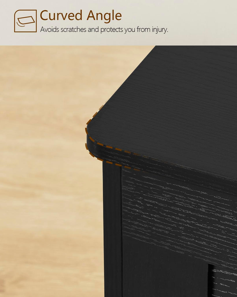 39.4" Storage Chest, Toy Chest, Toy Box with Safety Hinges, Lift Top Storage Bench, Supports 220 lb, Black