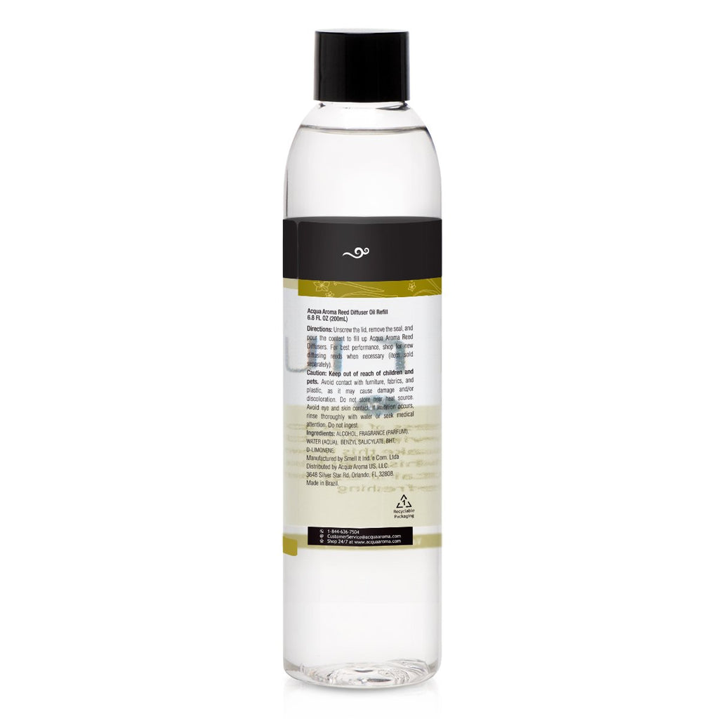Vanilla Reed Diffuser Oil Refill 6.8 FL OZ (200ml) Contains Essencial Oils Handcrafted Made in Brazil