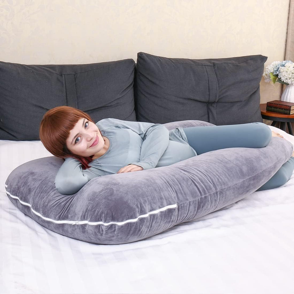 Pregnancy Pillow, U Shaped Full Body Pillow for Maternity Support, Sleeping Pillow with Cover for Pregnant Women