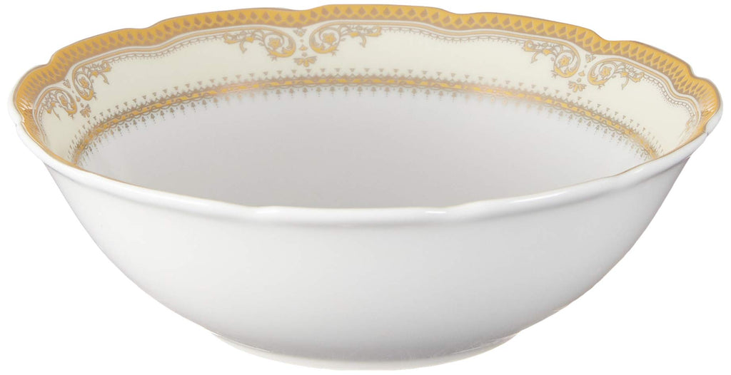 Isabella-24 24 Piece Isabella Design Porcelain Wavy Edge Dinnerware Set, White