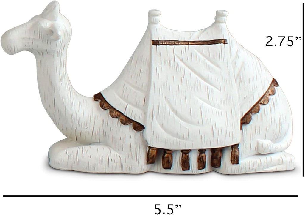A Savior is Born 9 Piece 7.25 Inch Resin Scriptured Christmas Nativity Set