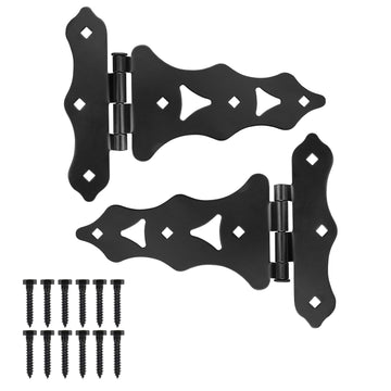 Gate Hinges, Heavy Duty T-Hinge for Wood Fence, 1 Pack
