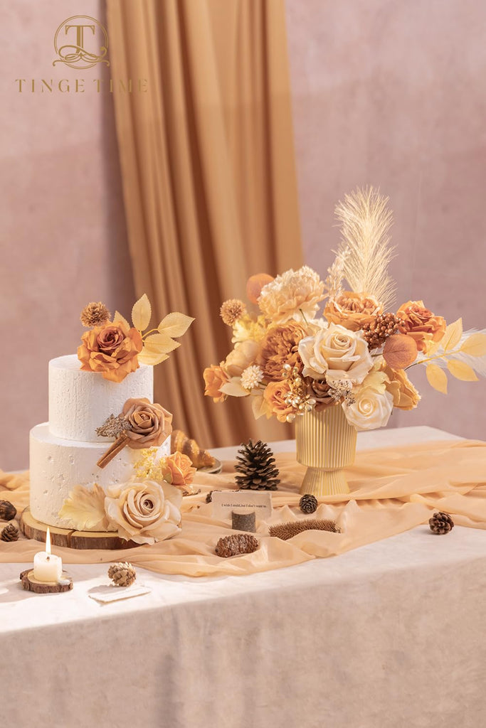 Boho Artificial Flowers Box Combo Nude Wedding Decor