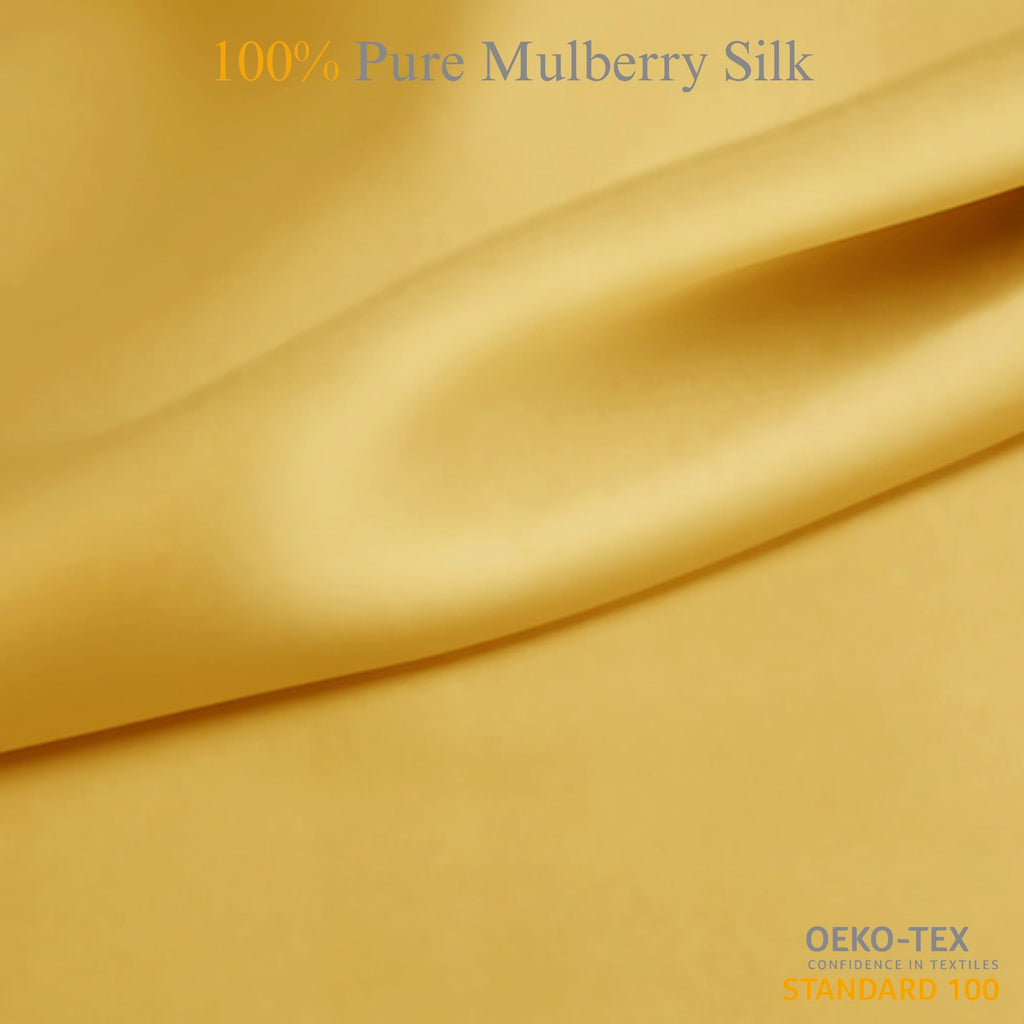 100% Pure Mulberry Silk Fabric by the Yard - Premium Solid Color Silk Fabric, Cut-to-Size, Soft and Luxurious for
