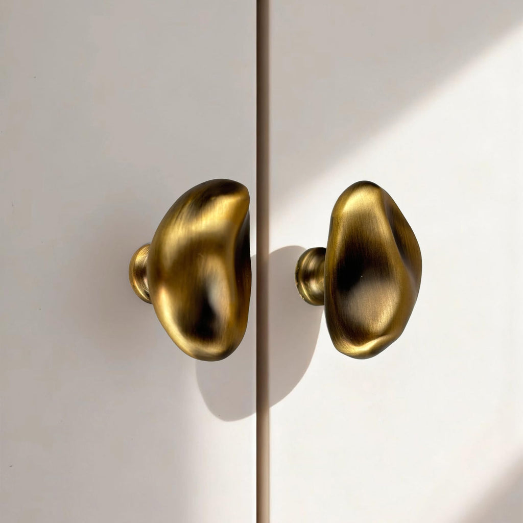 Brushed Bronze Cabinet Knob Kitchen Drawer Pull Knobs Zinc Hardware Handle
