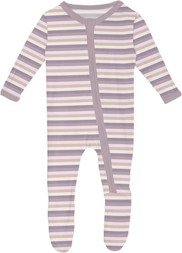 Baby & Toddler Zip Footie - Ultra-Soft Bamboo Viscose Pajamas with Flip Paws and Grippy Feet