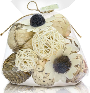 Decorative Balls for Bowls, Bowl Vase Filler, White