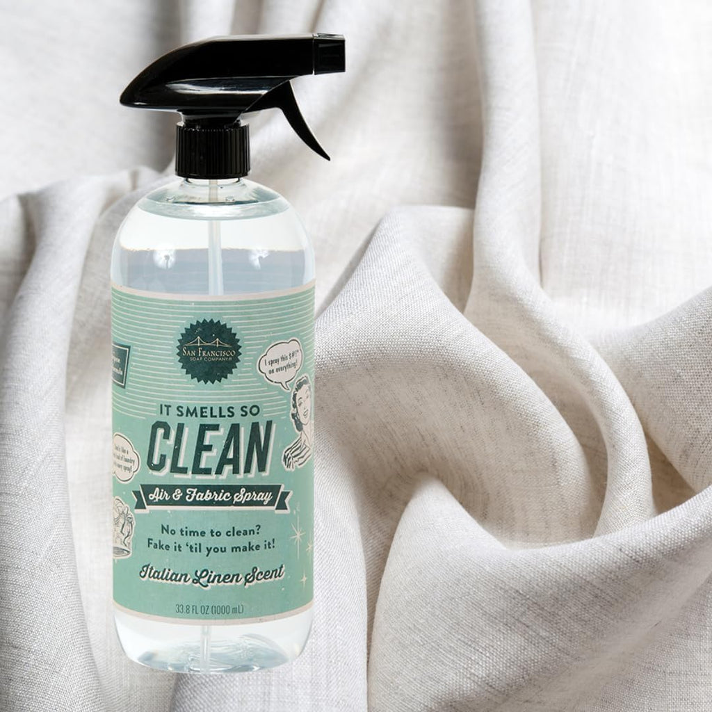 Smells So Clean Linen Spray | Italian Linen | 33.8 fl oz | Fresh Spray | Multi-Purpose and Dye Free - Set of 338