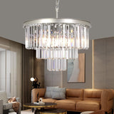 Crystal Nickel Modern Chandeliers Lights Vintage Pendant Ceiling Light Traditional Chandelier Lighting Fixture 3-Tier for Dining Room Living Room Kitchen Island Bedroom Entryway A107-B07GP5LVBW