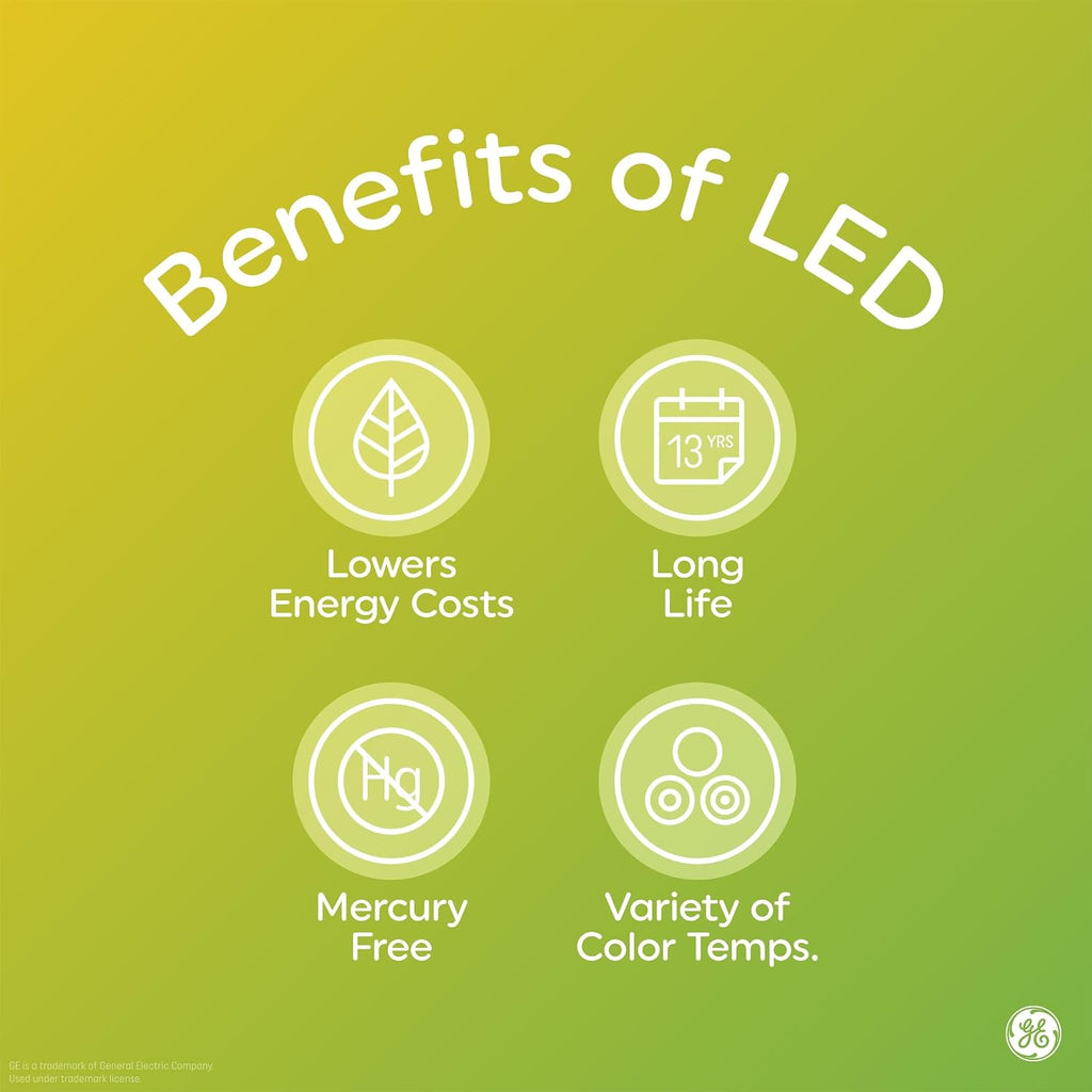 GE LED+ Dusk to Dawn LED Light Bulbs, 15 Watts, Automatic On/Off PAR38 Outdoor Floodlight, Daylight (3 Pack)