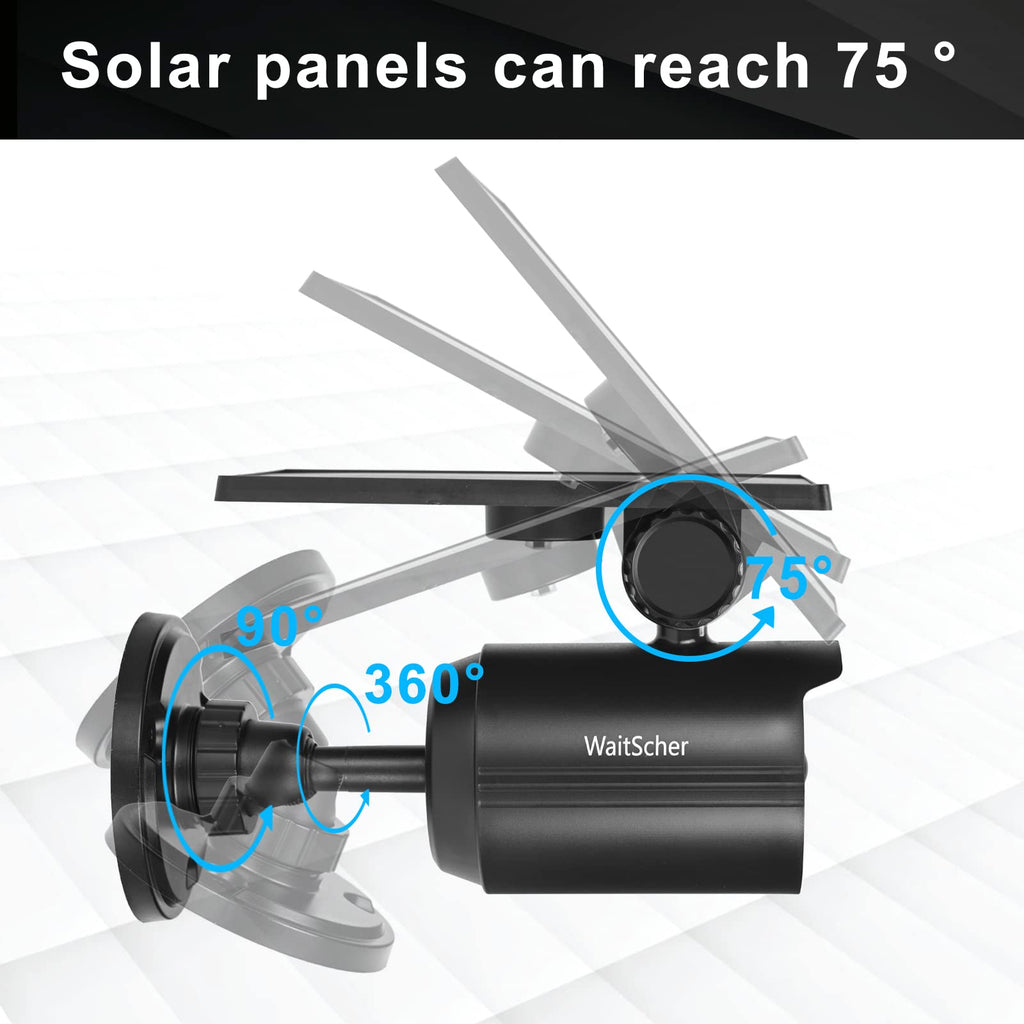 Solar Motion Lights Outdoor IP67 Waterproof Security Flood Lights 3600mAh for Garage, Driveway, Path, Patio