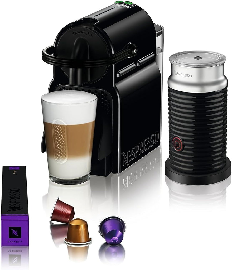 Inissia Espresso Machine by with Milk Frother, 24 ounces, Black | Milk Frother
