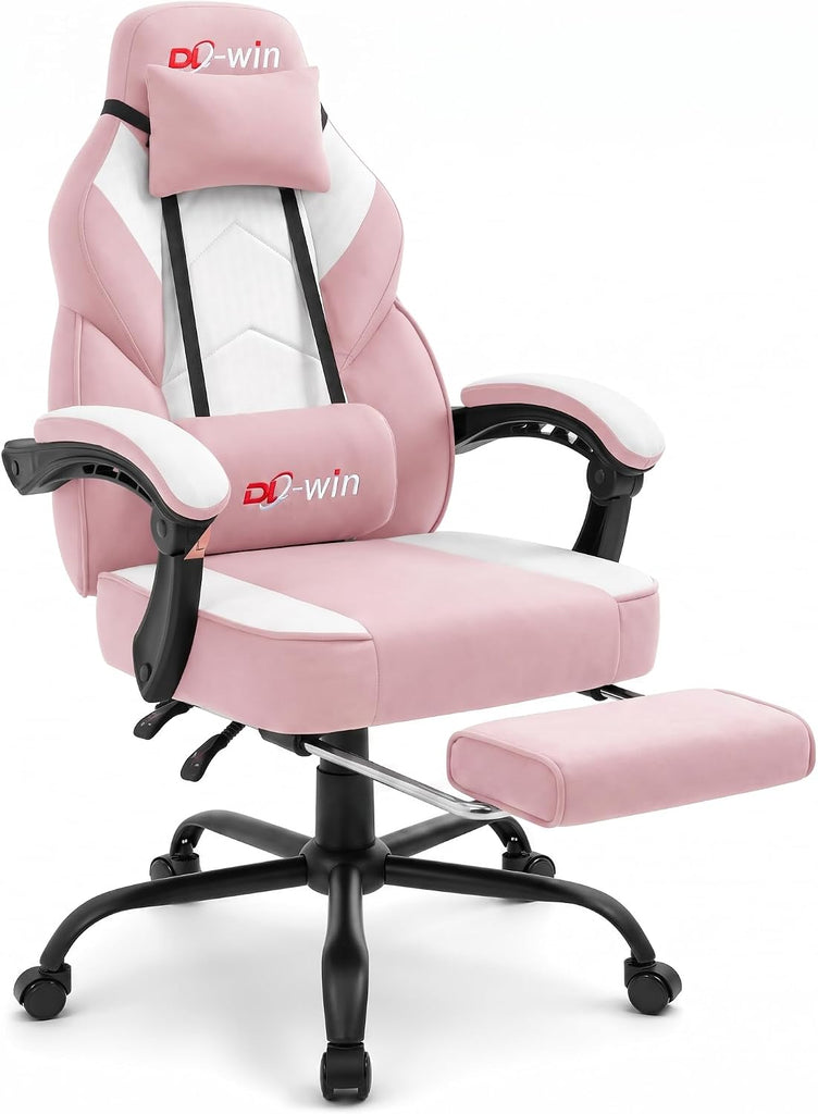 Video Gaming Chair for Adults, Computer Chair with Footrest and Ergonomic High Back, Big and Tall Gamer Chair with