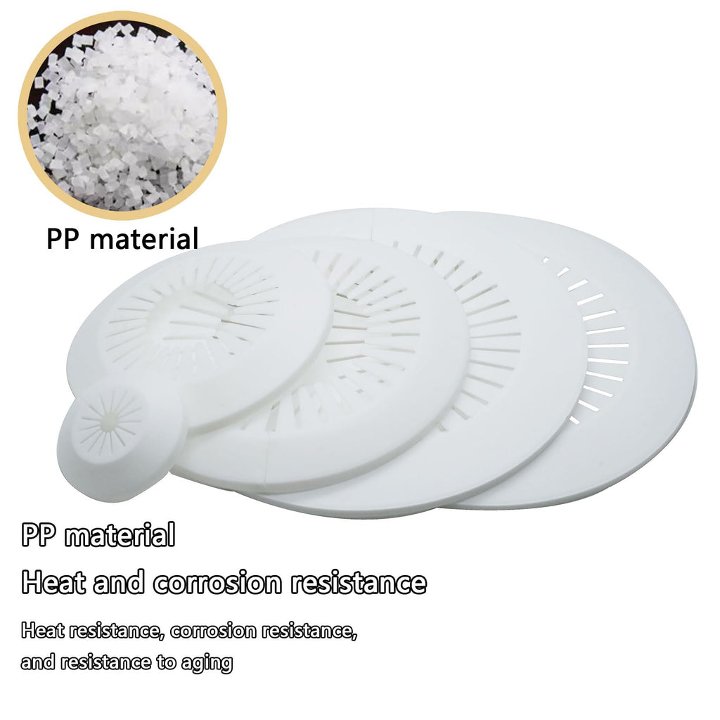 Fit 0.95 to 1.57 inch Outer Diameter Flange Water Pipe Cover Decoration White Radiator PP Plastic Escutcheon Plate