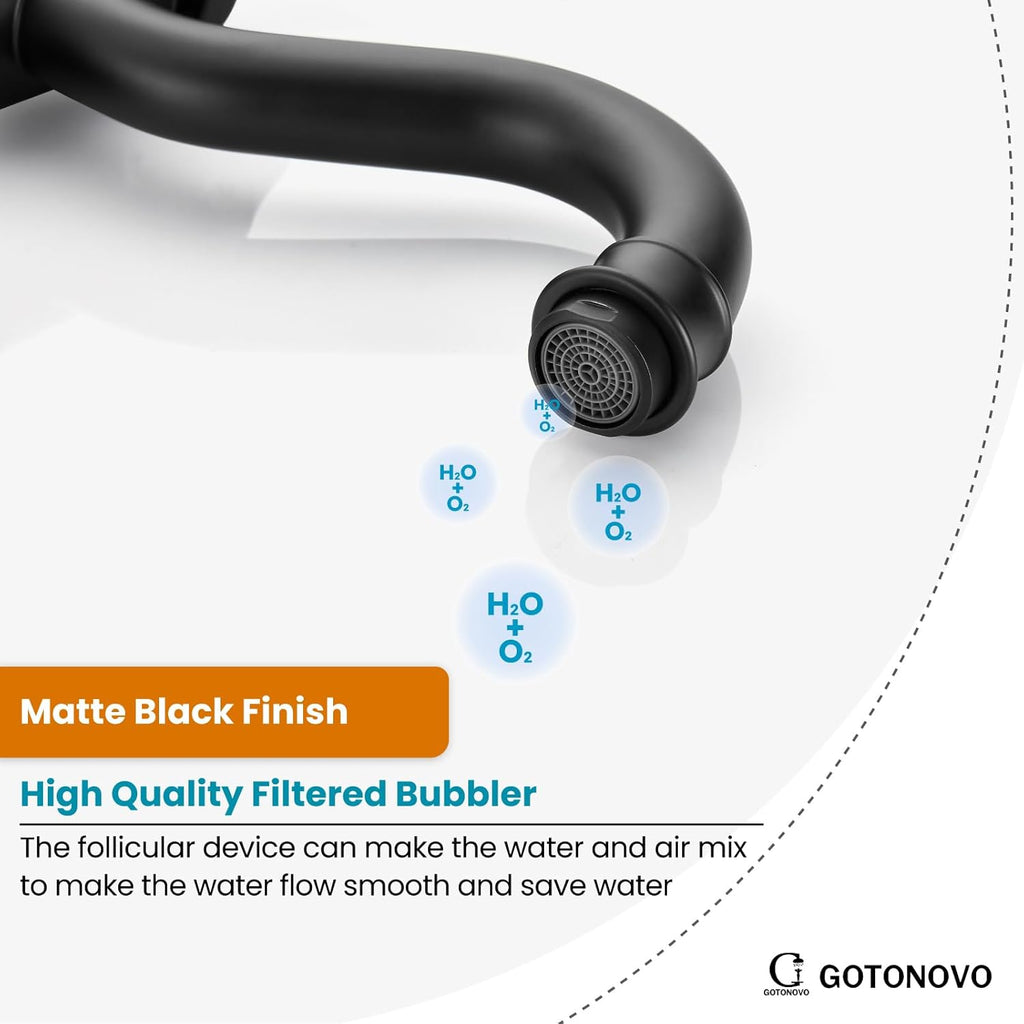 Vessel Sink Faucet 360° Swivel Spout Single Handle Tall Bathroom Faucet 1 Hole Farmhouse Lavatory Washbasin Mixer Tap