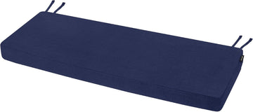 Outdoor Bench Cushion Blue 54 x 16 inch | Rainproof Patio Settee Seat Pad for Garden Porch Outdoor Furniture, 3-Year