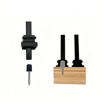 Adjustable Angle Connectors for 1/2" Square Balusters Installation with Screws (50 Connectors 50 Flat Shoes)