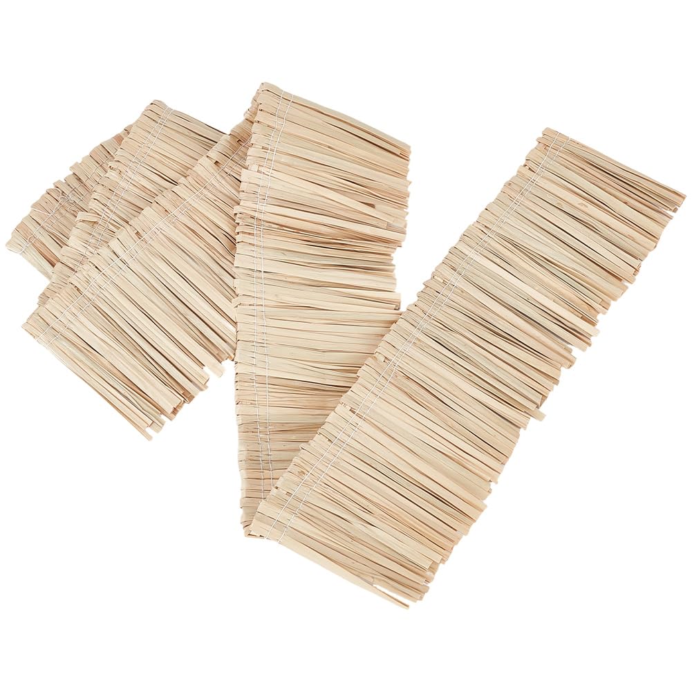 Coffee Raffia Fringe Tassel Straw Decor Trim for Sewing Making