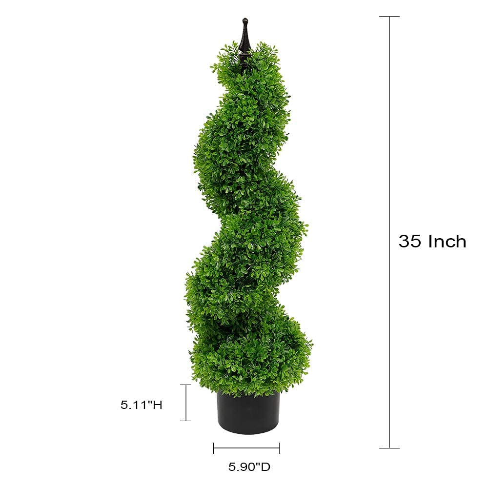 Armada Boxwood Topiary Trees Faux Spiral Artificial Feaux Plants Green Fakes Toparies Tree Indoor Outdoor Decor Plant
