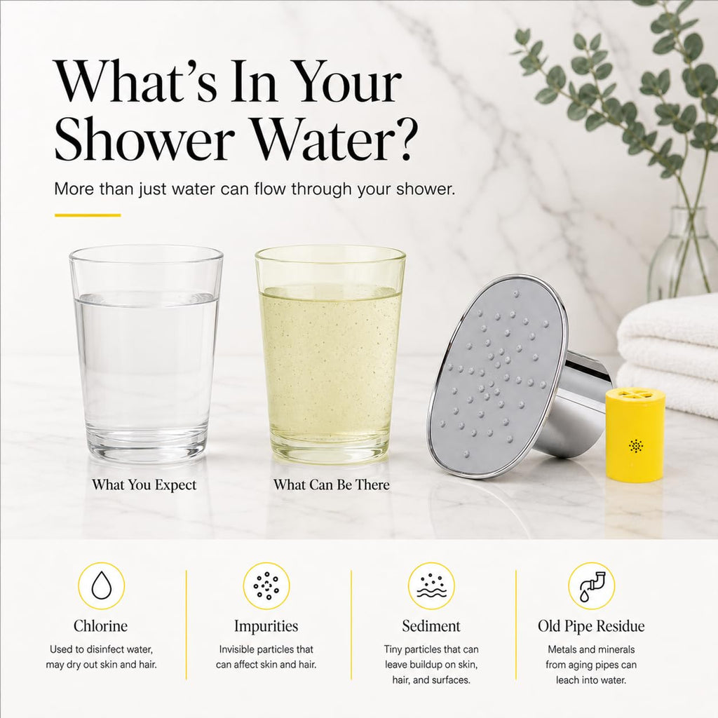 Filtered Shower Head, High Pressure Rainfall (Chrome)