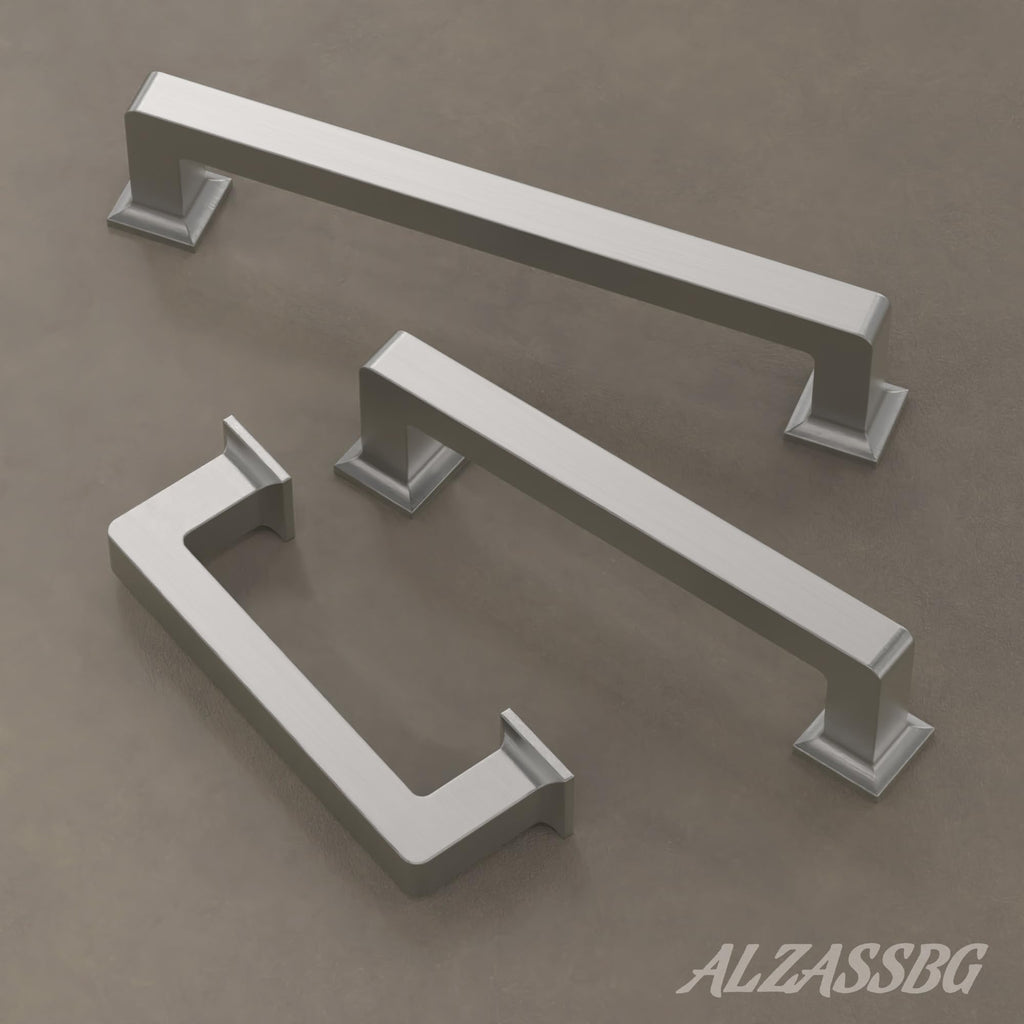 4" Brushed Satin Nickel Cabinet Pulls 10 Pack, AL3046SN