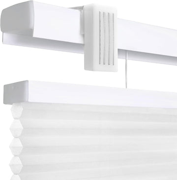 Magnetic Top Down Bottom Up Door Shades, White, 25 x 84 in | Strong-hold MagMount, Thermal insulation, Adjustable