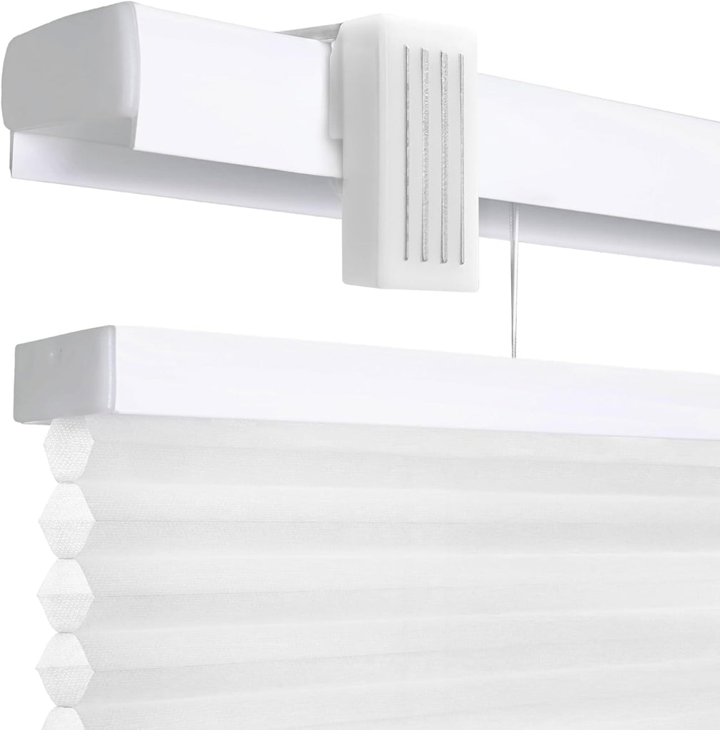 Magnetic Top Down Bottom Up Door Shades, White, 25 x 84 in | - Magmount Tdbu Shades White