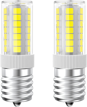 LED Microwave Light Bulbs Under Hood 40W Equivalent, E17 LED Bulb Dimmable for Range Hood, Refrigerator, 3W 360LM LED