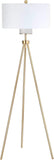 SAFAVIEH Lighting Collection - Enrica Brass Gold Tripod Leg 66-Inch Floor Lamp