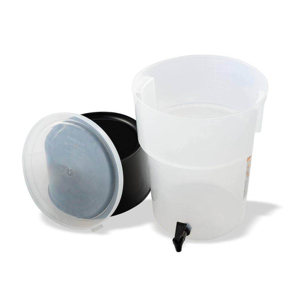 Round Beverage Dispenser, Durable Drink Dispenser with Spigot and Sturdy Base for Catering, Events, and Parties