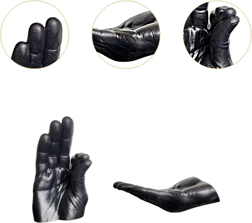 Hand Statues Incense Burner Incense Holder Tabletop Ornament Decorative Figurines, Black