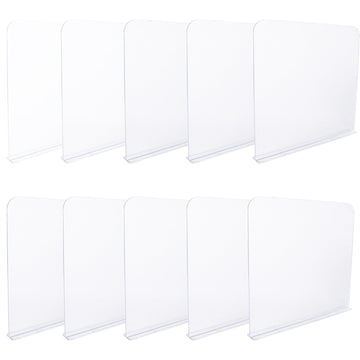 Acrylic Shelf Dividers for Closet Shelf Organizer, 10Pcs Clear Wood Closet Divider Separator for Storage and