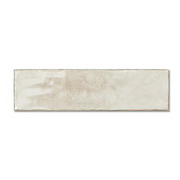Cream Ivory Zellige Porcelain Subway Tile 3x11 Inch, Polished Finish, Handmade Look, Indoor Outdoor Floor & Wall