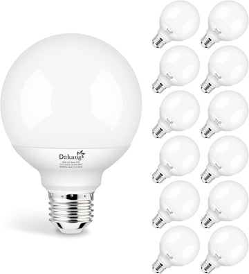 12 Pack LED Globe Light Bulbs 4000K Daylight E26 Base 60W Equivalent