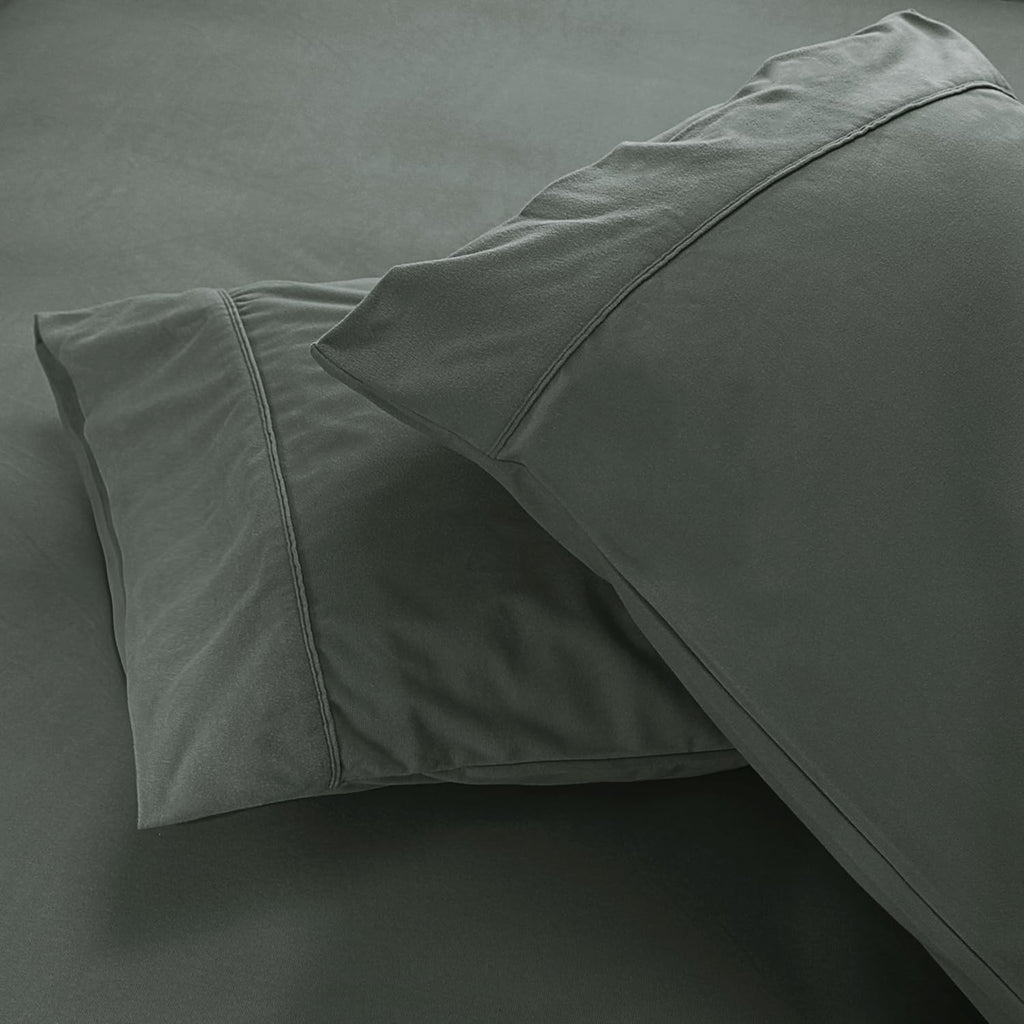 Flannel Sheet &Pillowcase Set-Brushed Microfiber Ultra Soft Bed Sheet Set -Wrinkle Resistant, Comfortable, Warm and